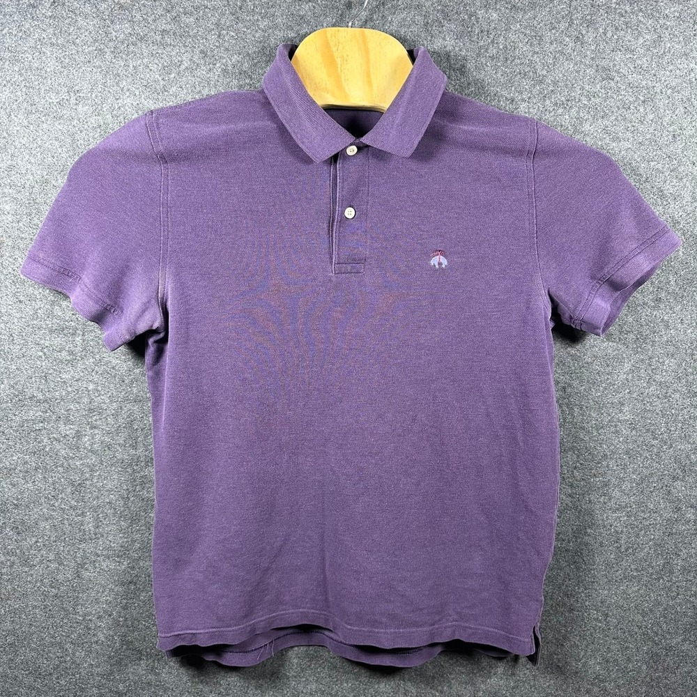 Brooks Brothers Polo Shirt Mens M Original Fit Purple - WITH FLAWS - Picture 2 of 10